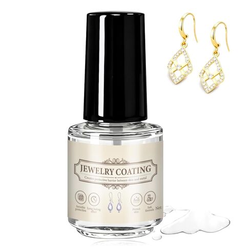مانع تسرب المجوهرات من جاوجاو، طلاء المجوهرات يدوم طويلاً، حماية فعالة لتجنب الأكسدة للقلائد والخواتم والأساور والأقراط وسلاسل الساعات، 5 مل in Kuwait