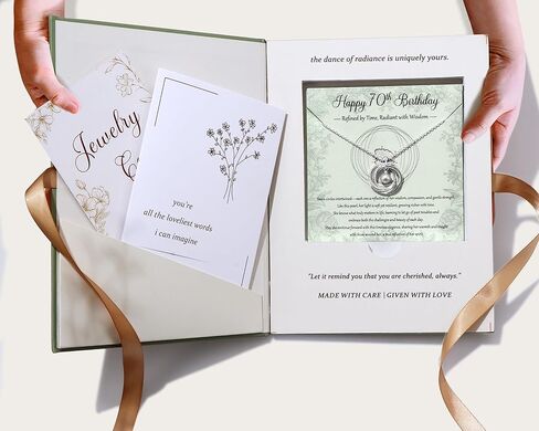Krfy Birthday Gifts for Women Unique 925 Sterling Silver Necklace with Pearl 1ct Moissanite 30/40/50/60/70/80/90th Birthday Present for Mom Turning 30 40 50 60 70 80 90 Years Old Birthday Card for Her in Saudi Arabia