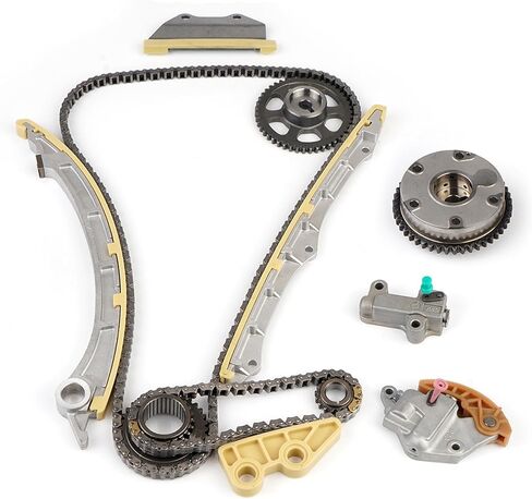 مجموعة سلسلة التوقيت مع أداة ضبط عمود الحدبات VVT المتوافقة مع Honda Accord 2008-2012، Civic 2012-2015، CR-V CRV 2010-2014 2.4L، Acura ILX، TSX، استبدال Crosstour لـ 13620RAAA02، 13520RAHA01 in Saudi Arabia