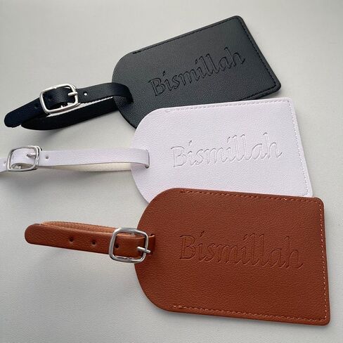 مجموعة من 10 بطاقات أمتعة منقوشة بسم الله | الهدايا، الأحداث، هدايا الحفلات | من أجل Nikkah Henna Walima وحفلات الزفاف وحفلات الزفاف وحفلات الزفاف وحفلات استقبال المولود الجديد (اللون: أسمر ضارب للصفرة. مجموعة من 10) in Kuwait