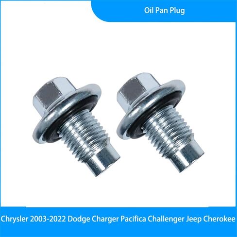 زيت المحرك قابس التصريف الترباس M14x1.5 6506214AA 6507741AA لـ 2003-2020 كرايسلر دودج جيب 2 PACK in Kuwait