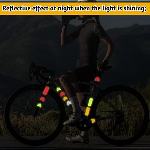 cobee 88Pcs Reflective Stickers, Safety Reflective Stickers, Mailbox Arrow Reflectors Reflectives Tape Outdoor Waterproof, Reflectives Sticker for Helmet, Cars, Mailbox in Saudi Arabia