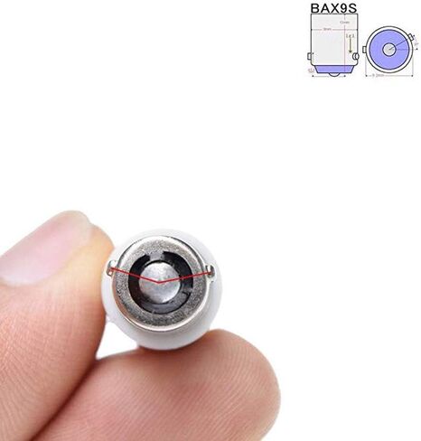 مصابيح إضاءة LED للسيارة BAX9S H6W، 9V-24V 200LM SMD 3030 مصباح أبيض 6000K، لأضواء لوحة الترخيص الداخلية، أضواء القبة، أضواء الخريطة، أضواء إشارة الانعطاف، 4 عبوات in Kuwait