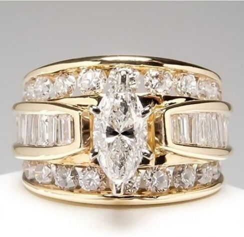 White Gold Plated White Cubic Zirconia Statement Ring Personalized Accessory Ideal for Women's Daily Casual Wear Party Holiday Anniversary Love Jewelry Gift in Saudi Arabia