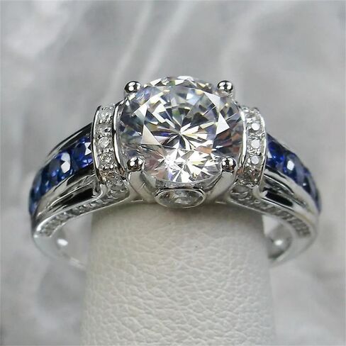 Trendy Bright Zirconia Rings for Women Luxury Engagement Ceremony Accessories Jewelry in Saudi Arabia