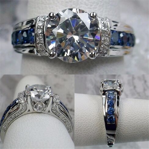 Trendy Bright Zirconia Rings for Women Luxury Engagement Ceremony Accessories Jewelry in Saudi Arabia