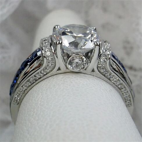 Trendy Bright Zirconia Rings for Women Luxury Engagement Ceremony Accessories Jewelry in Saudi Arabia