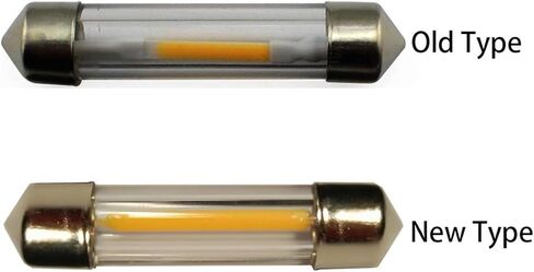 4 قطع LED سيارة اكليل قبة الضوء الداخلي 31 مم 36 مم 39 مم 41 مم COB خيوط قراءة خريطة مصابيح الباب، مصابيح إضاءة الثلاجة، مصابيح إضاءة الثلاجة RV (أبيض، 41 مم) in Kuwait