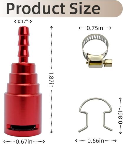 Upgraded Aluminum Alloy Fuel Filter Return Line Connector – Replaces HC3Z-9A564-A, Compatible with Ford 6.7L Powerstroke Diesel 2017-2020 (Red) in Kuwait