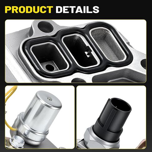 VTEC Solenoid VVT Spool Valve with Gasket for Honda Accord 1998-2002, Odyssey 1998, CL 1998-1999 - Replaces 15810-PAA-A02, 917-281 - Compatible with Civic 1.7L 2001-2005 in Saudi Arabia