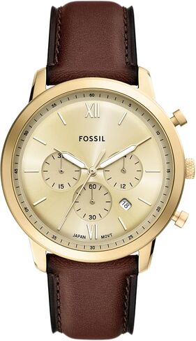 Fossil Men's Watch, Neutra Chronograph Brown Leather Watch for Men in Saudi Arabia