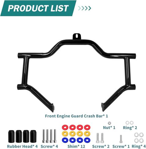 Engine Guard for Touring Crash Bar Front Highway Motorcycle Fit for Harley Road Glide Road King Street Glide Electra Glide CVO Trike FLTR FLHR FLHX 2009-2025 Black in Kuwait