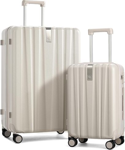 Hanke Hardshell Luggage Sets 2 Piece Extra Large Suitcases with Lock,28 Inch Luggage with Spinner Wheels, Travel Suitcase for Women Men 20 29Inch,Ivory White in Saudi Arabia