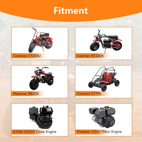 FVRITO 212cc سحب بداية الارتداد مجموعة بداية متوافقة مع بريداتور 212 كولمان CT200U CT200U-EX BT200X B200R دراجة صغيرة KT196 Go Kart 6.5HP 196cc GX160 GX200 Clone Engine أجزاء جزازة العشب فضية in Saudi Arabia