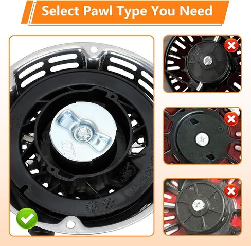 FVRITO 212cc سحب بداية الارتداد مجموعة بداية متوافقة مع بريداتور 212 كولمان CT200U CT200U-EX BT200X B200R دراجة صغيرة KT196 Go Kart 6.5HP 196cc GX160 GX200 Clone Engine أجزاء جزازة العشب فضية in Saudi Arabia