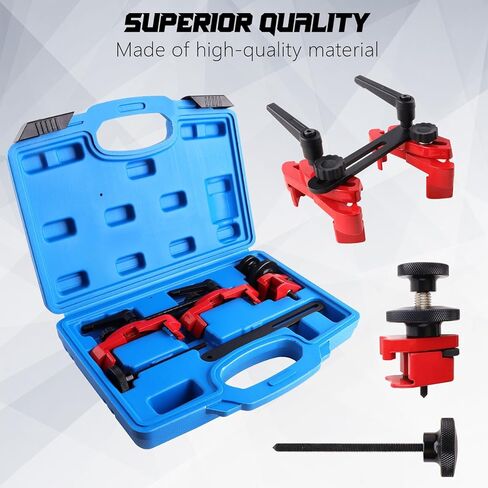 مجموعة أدوات توقيت عمود الحدبات العالمية 37950 مفتاح قفل عمود الحدبات القابل للتعديل ومجموعة حامل البكرة لكاميرا عادم السحب، تناسب معظم المركبات in Kuwait