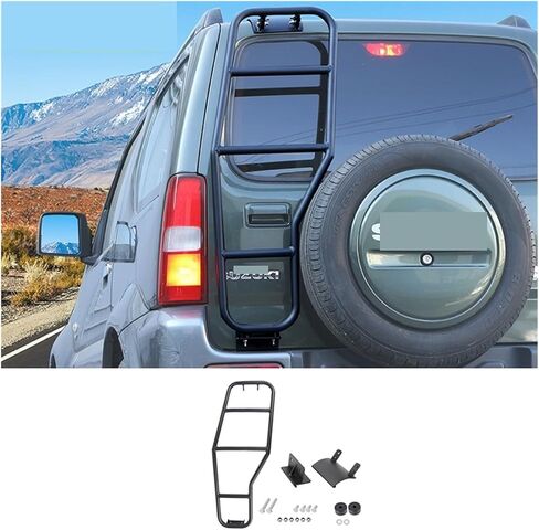Car Rear Door Tailgate Climbing Ladder Protective Frames Compatible For Suzuki Jimny 2007 2008 2009 2010-2017 Exterior Accessories in Saudi Arabia