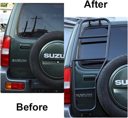 Car Rear Door Tailgate Climbing Ladder Protective Frames Compatible For Suzuki Jimny 2007 2008 2009 2010-2017 Exterior Accessories in Saudi Arabia