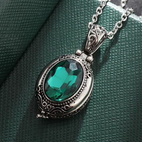 Fashionable Gawu Box Pendant Openable Crystal Sachet Photo Box Necklace Women's Dinner Party Jewelry Gift in Saudi Arabia