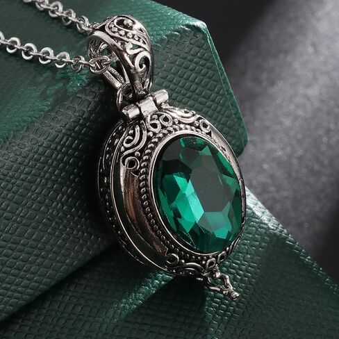 Fashionable Gawu Box Pendant Openable Crystal Sachet Photo Box Necklace Women's Dinner Party Jewelry Gift in Saudi Arabia