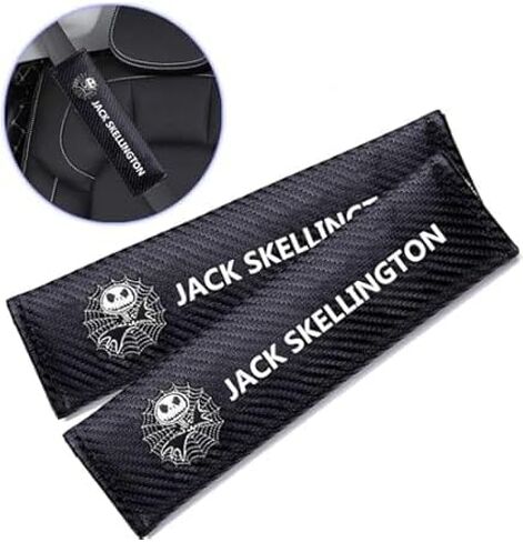 2PCS Seat Belt Pads Nightmare Christmas Jack Skellington Car Seat Safety Belt Cover in Saudi Arabia