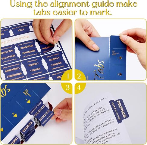 علامات الكتاب المقدس باللون الأزرق الداكن للرجال، 75 مؤشر للكتاب المقدس مع حروف من رقائق الذهب وملخصات الفصول، تصميم غطاء مذهّب، علامات تبويب مغلفة مقاومة للماء، لوازم دراسة الكتاب المقدس للرجال in Kuwait