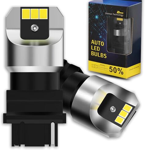 3156 LED Bulbs White Turn Signal Bulb 6000K, T25 3156 3056 3356 3456 4156 LED Light Bulb Replacement Error-free Plug and Play, Non-Polarity, Pack of 2 in Saudi Arabia