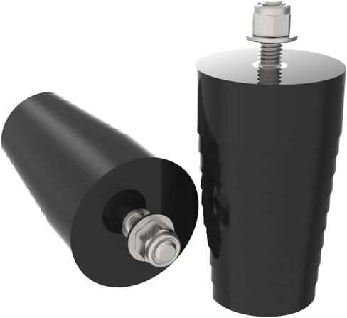 Adjustable Bump Stops, Black Polyurethane, Cut to Height, with 3/8-16 Stud Nut and Washer, 2 Pack in Saudi Arabia