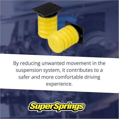 نظام مساعد التعليق الخلفي Super Springs باللون الأصفر لمركبات RAM 2500 3500 4500 5500 | ترقية نظام التعليق لدعم الحمل الثقيل | يقلل من الترهل ويحسن الاستقرار والتحكم | SSR-302-54 in Kuwait