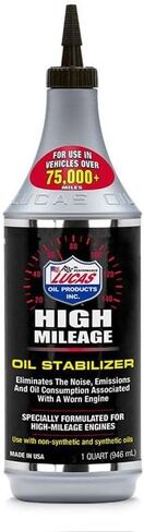 Lucas Oil 10118 High Mileage Oil Stabilizer, Quart, Case Of 12 in Saudi Arabia