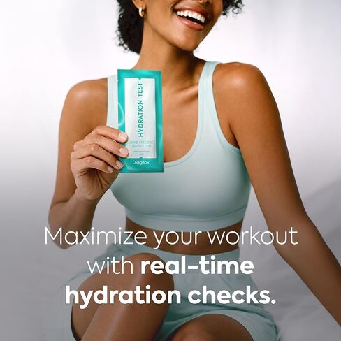 DIAGNOX Hydration Urine Test Strips - Urine Specific Gravity Test Strips for Accurate Hydration Monitoring - Individually Packaged and Clinical Grade [30 Tests] in Kuwait