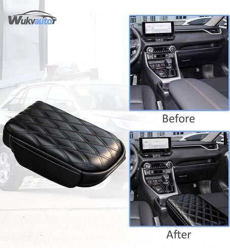 Center Console Cover for 2019-2025 Toyota RAV4 Center Consolce Cover 2025 RAV4 Armrest Cover Cushion Pad for Toyota RAV4 Accessories PU Leather in Saudi Arabia