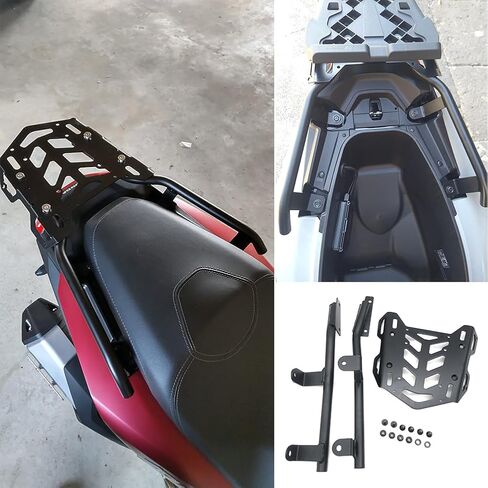 2024 ADV 160 Accessories, Rear Luggage Cargo Rack for ADV160 ADV-160 2023-2026, Motorcycle Rear Tail Storage Racks Extended Shelf Bar Carrier Top Mount Bracket Plate Kit Tailbox Fixer Holder (No.1) in Saudi Arabia