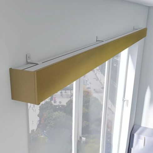 Customizable 2.4m Curtain Rod & Valance - Versatile Three-in-One Ceiling/Wall Mount Track for Living Room & Bedroom Privacy, Stylish Home Decor, Easy Installation in Saudi Arabia