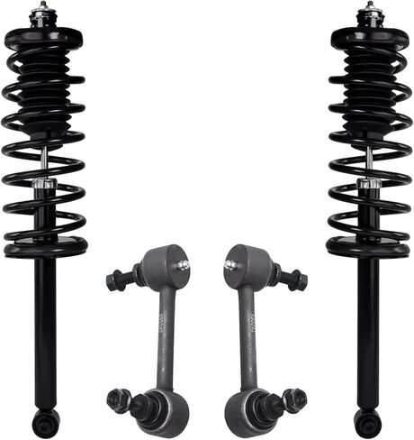 Detroit Axle - Front Struts Sway Bars for 2013-2018 Toyota Avalon (Limited, Touring), 2 Struts with Coil Springs + 2 Sway Bar End Links, 2014 2015 2016 2017 Replacement Suspension Kit in Saudi Arabia