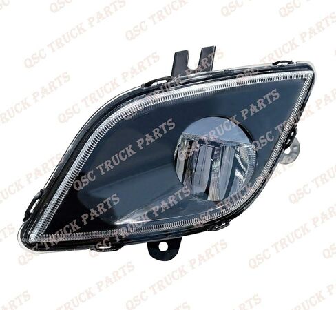 QSC Truck Parts Bumper Fog Lamp Pair Deer Guard Grille Set for Freightliner Cascadia 2018+ in Saudi Arabia