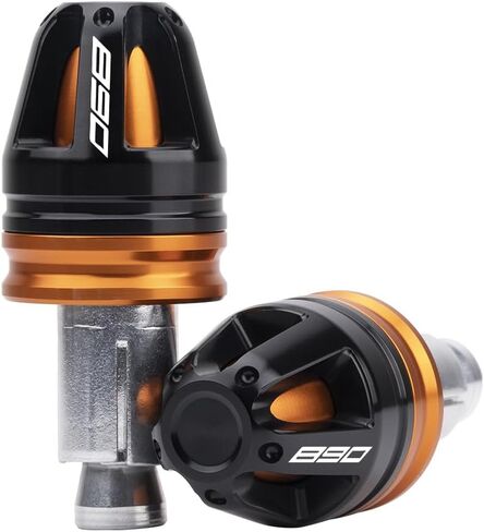 Motorcycle Handlebar End Caps For 890 SMT 890 Adventure 890 Adventure R 890 Duke 890 Duke R 890 Duke GP 7/8" Bars 17mm Diameter CNC Handlebars 890 smt adventure Accessories (Orange) in Saudi Arabia