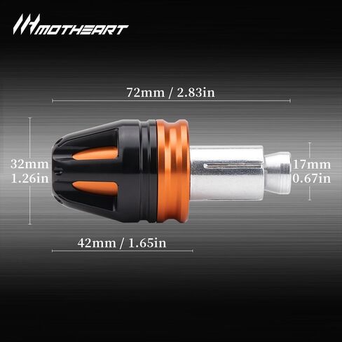 Motorcycle Handlebar End Caps For 890 SMT 890 Adventure 890 Adventure R 890 Duke 890 Duke R 890 Duke GP 7/8" Bars 17mm Diameter CNC Handlebars 890 smt adventure Accessories (Orange) in Saudi Arabia