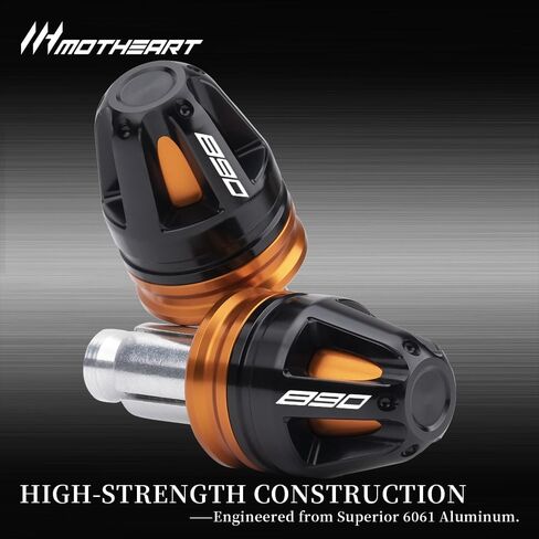 Motorcycle Handlebar End Caps For 890 SMT 890 Adventure 890 Adventure R 890 Duke 890 Duke R 890 Duke GP 7/8" Bars 17mm Diameter CNC Handlebars 890 smt adventure Accessories (Orange) in Saudi Arabia