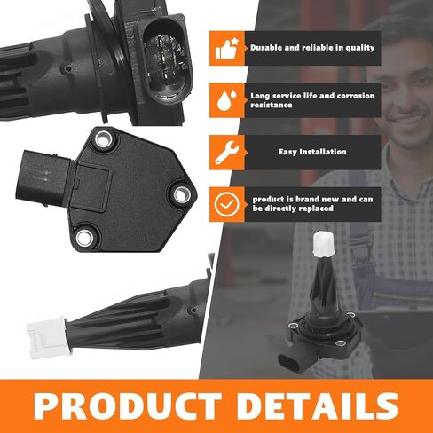 12617638341Oil Level Sensor for BMW X3 X4 X5 228i 320i 320i 335i 428i 435i 528i xDrive ActiveHybrid 3 M235i 2012-2018 Series 1 2 3 4 5, Replace 12618608779 12617636294 12617598860 in Saudi Arabia