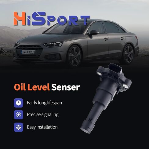 HiSport Engine Oil Level Sensor 03F907660D 03F907660E Compatible with Audi A3 A4 A5 A6 A8 Q3 S3 S8 Tt, Replacement for Volkswagen Arteon Atlas Beetle Golf Gti Jetta Passat Tiguan in Saudi Arabia