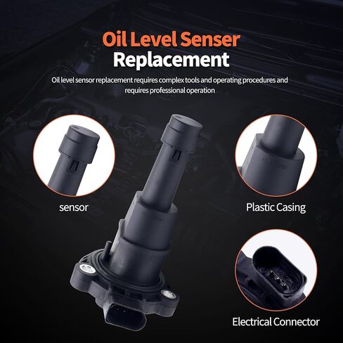 HiSport Engine Oil Level Sensor 03F907660D 03F907660E Compatible with Audi A3 A4 A5 A6 A8 Q3 S3 S8 Tt, Replacement for Volkswagen Arteon Atlas Beetle Golf Gti Jetta Passat Tiguan in Saudi Arabia