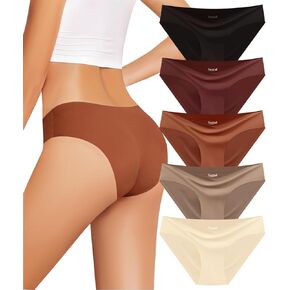 Women Seamless Underwear No Show Bikini Panties Invisibles Briefs Hipster 5 Pack in Saudi Arabia