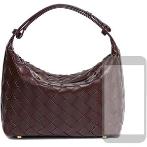 Woven Purse for Women, Braided Vegan Leather Woven Bag, Slouchy Mini Hobo Tote Purses, Small Top-Handle Shoulder Handbag in Kuwait