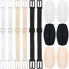 12 Pcs Silicone Bra Strap Cushions, Gel Pads Anti Slip Shoulder Cushions and Holders, Shoulder Protectors for Women, Comfort Non Slip, Bra Strap Holders for Slipping in Saudi Arabia