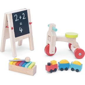 Le Toy Van Wooden Dolls House Full Starter Furniture & Accessories Playset in Kuwait