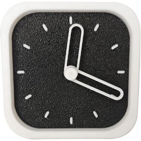Silent Desktop Clock, Magnetic Back,Refrigerator adsorpable, Battery Operated, 3 x 3 inches (Simple Black&White) in Saudi Arabia