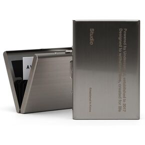 UNDERCONTROL Stainless Steel 6 Card Holder Wallet, Slim Business Card Case, Minimalist Compact Wallet for Men & Women (SILVER) in Saudi Arabia