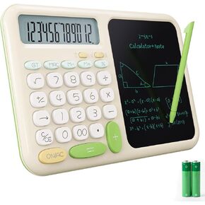 آلة حاسبة أساسية للمكتب مع مفكرة للمدرسة GUYUCOM لطيفة وبسيطة وزر كبير قياسي وآلة حاسبة Kawaii لمكتب العودة إلى اللوازم المدرسية وآلة حاسبة غير علمية وآلات حاسبة أساسية خضراء للطلاب in Kuwait