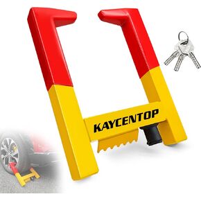 قفل عجلة KAYCENTOP، قفل الإطارات، منتج أمان مضاد للسرقة، عرض الإطار بحد أقصى 14 بوصة، عالمي للمقطورات وقوارب الدفع الرباعي والدراجات النارية وعربة الجولف in Kuwait